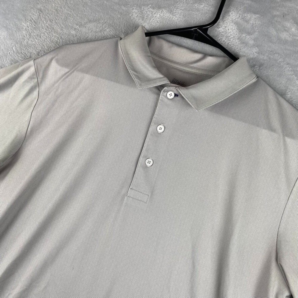 Mizzen Main Polo Mens XL Golf Shirt Performance Tech Stretch Gray